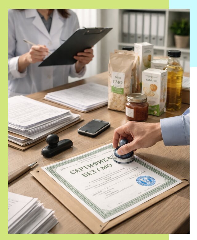 Получение сертификата Без ГМО для продукции в Славгороде